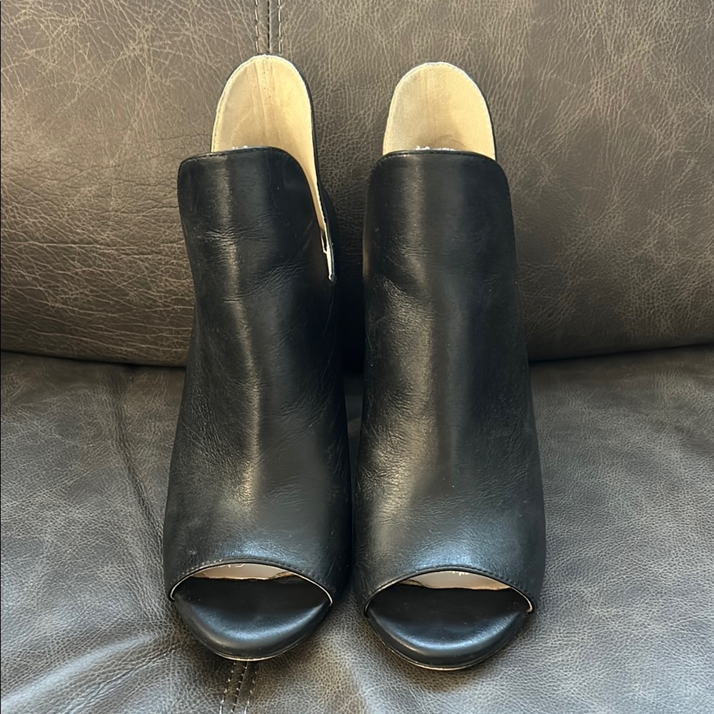 Cole Haan Leather Women's Peep Toe Booties size 6.5M